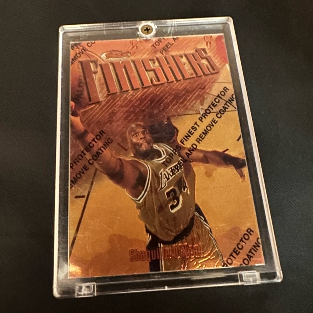 Topps Finishers #50 98-99 Shaquille O’Neal Bronze Refractor Card